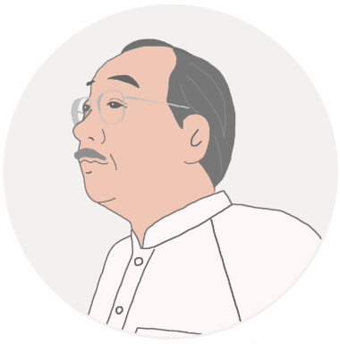 加藤歯科医院院長、加藤光嚴のイラスト